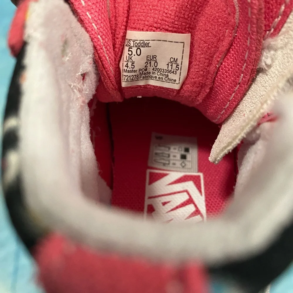 Vans toddler Pink Hearts
